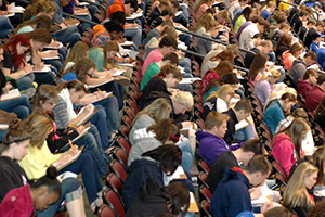 Students competing in Math Field Day